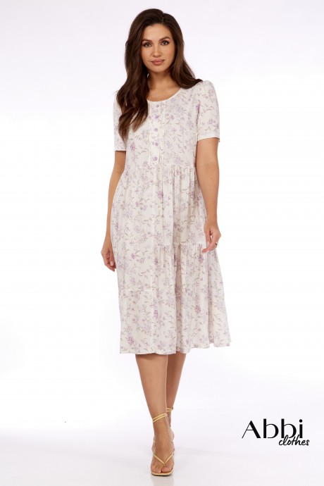 Платье Abbi 1008 белый размер 48-52 #1