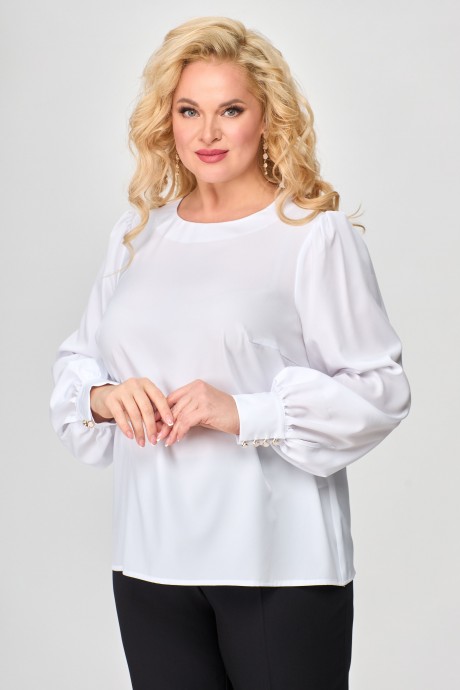 Блузка Abbi 4001 белый размер 50-60 #1