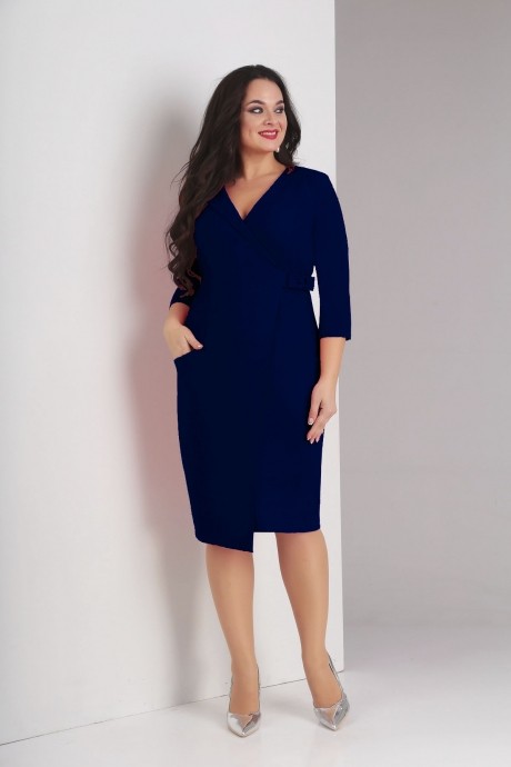 Вечернее платье Милора Стиль 655 синий размер 48-52 #1