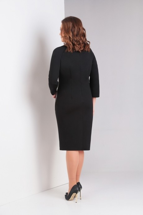 Платье Милора Стиль 683 серый с чёрным размер 52-56 #2