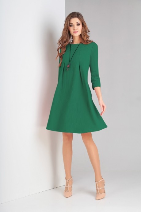 Платье Милора Стиль 572 зелёный размер 44-48 #1