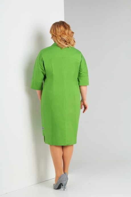 Платье Милора Стиль 699 зелёный размер 52-58 #4