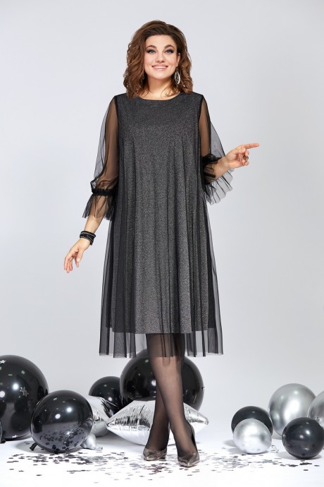 Вечернее платье Милора Стиль 834 чёрный размер 52-56 #1