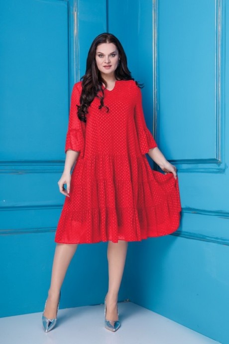 Платье Anastasia 251 красный размер 50-60 #1