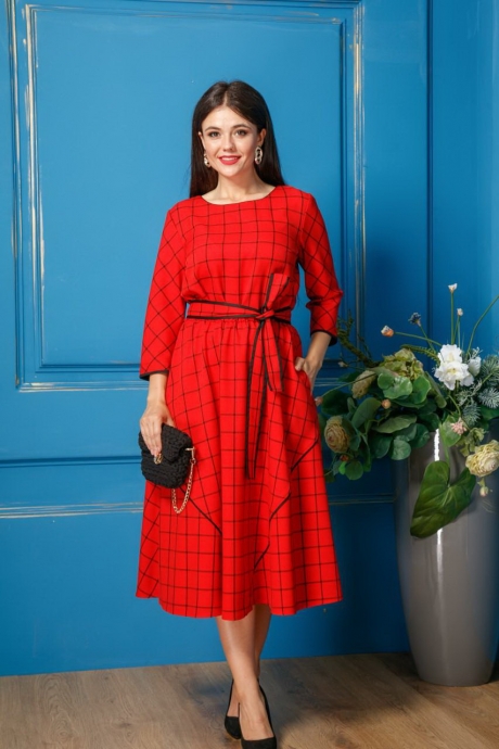 Платье Anastasia 311 красный размер 46-50 #2