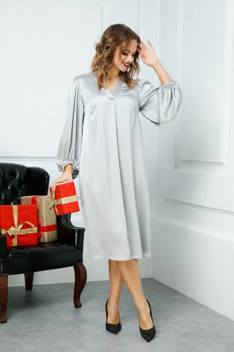 Платье Anastasia 517 серебро размер 46-56 #5