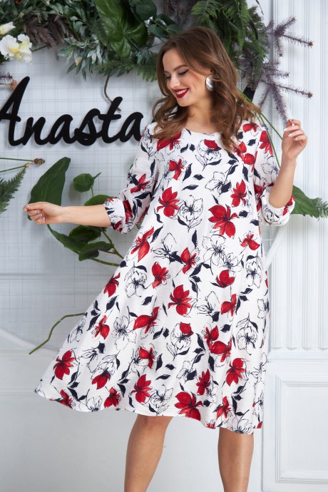 Платье Anastasia 590 молочный размер 50-60 #1