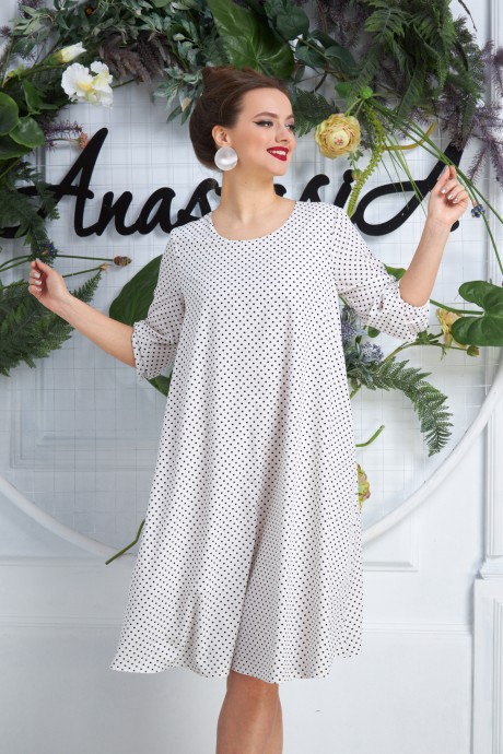 Платье Anastasia 587 молочный размер 50-60 #5