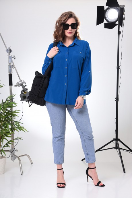 Рубашка Anastasia 800 синий размер 50-60 #1