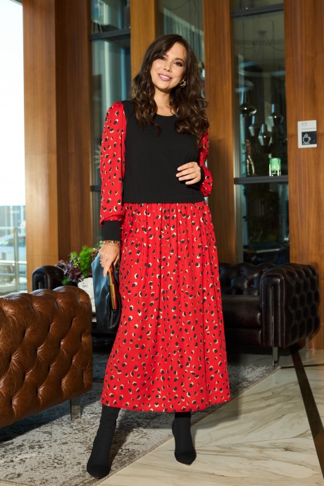 Платье Anastasia 944 красный размер 50-58 #4