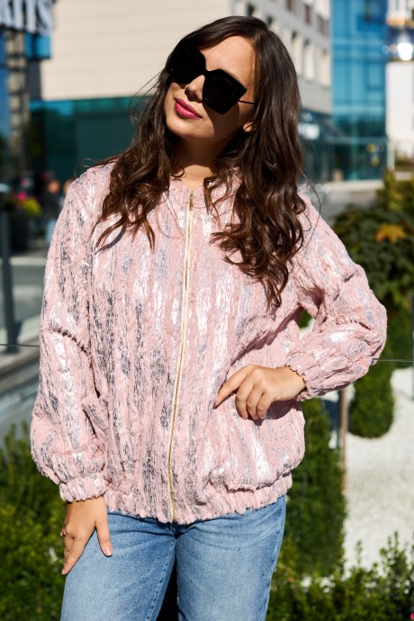 Жакет (пиджак) Anastasia 946 пыльно-розовый размер 50-60 #1
