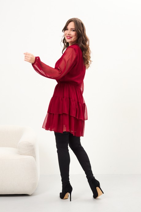 Платье Anastasia 955 красный размер 44-54 #3