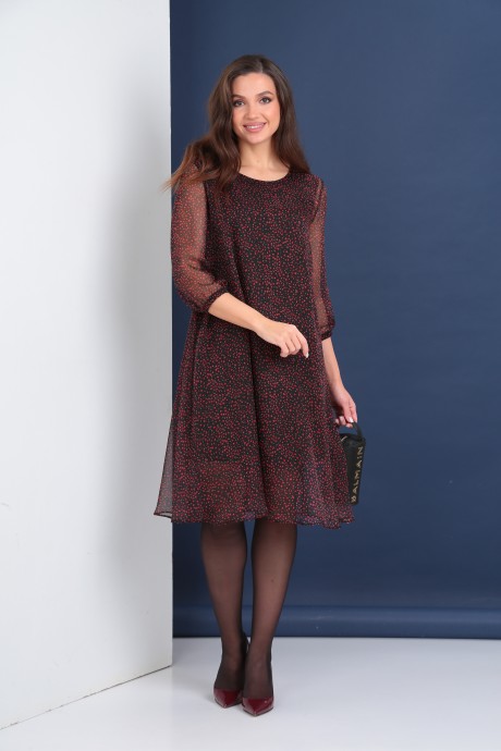 Платье Anastasia 917.3 черный, красный размер 50-60 #1