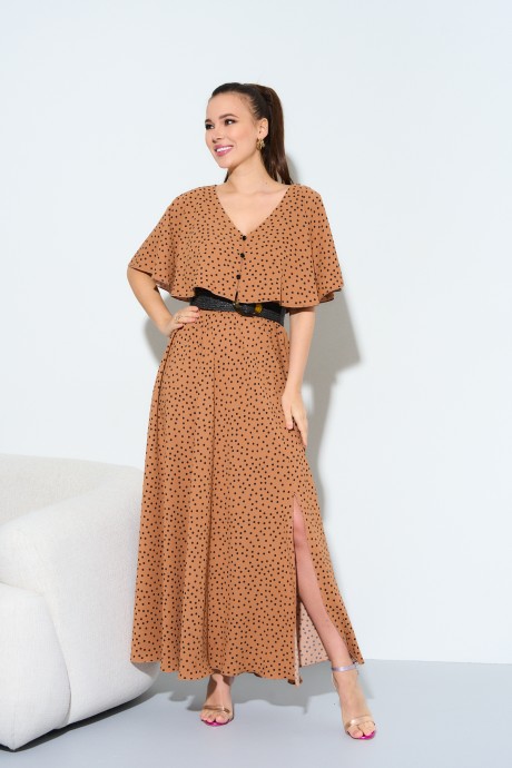 Платье Anastasia 892 коричневый размер 48-58 #1