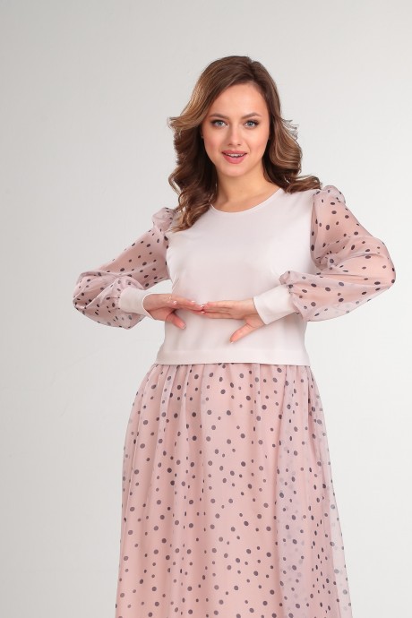 Платье Anastasia 945-5 молочный размер 50-58 #5
