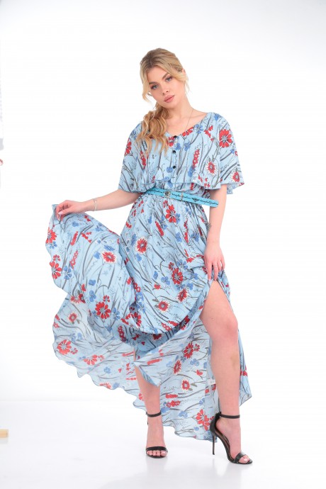 Платье Anastasia 892 голубой размер 50-54 #2