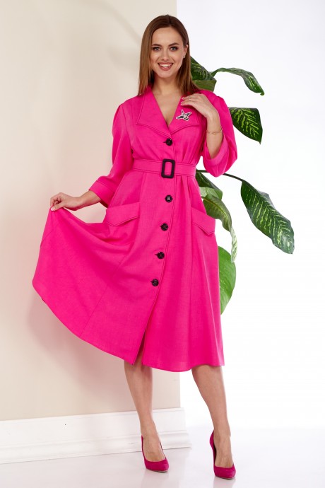 Платье Anastasia 982 ярко-розовый размер 52-62 #2