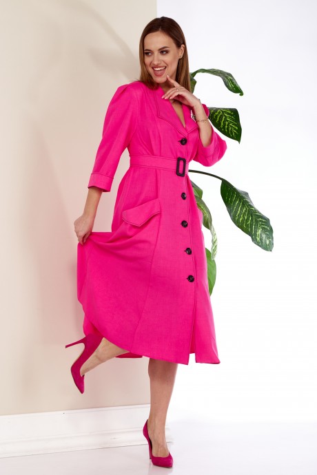 Платье Anastasia 982 ярко-розовый размер 52-62 #4