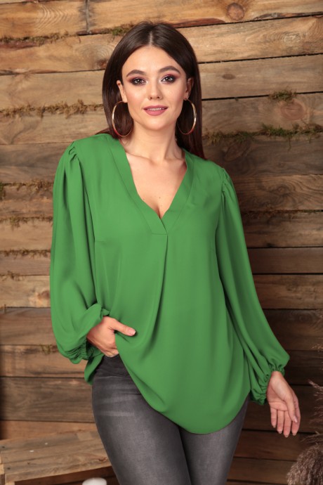 Блузка Anastasia 1048 зеленый размер 50-58 #1