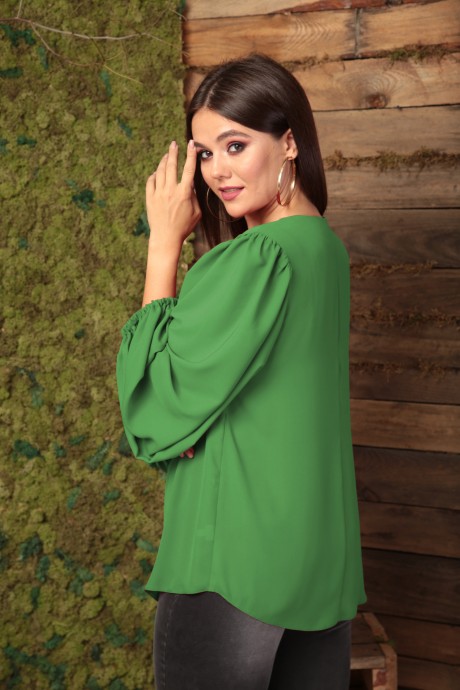 Блузка Anastasia 1048 зеленый размер 50-58 #2