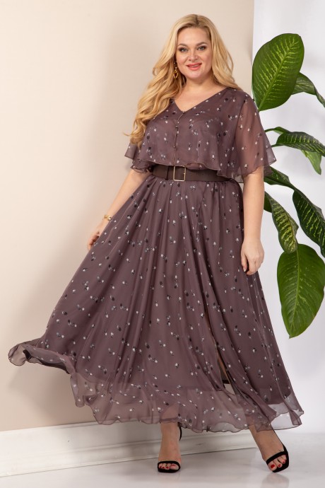 Вечернее платье Anastasia 887.1 шоколад размер 48-58 #1