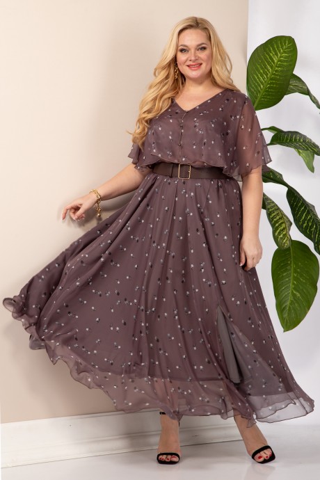 Вечернее платье Anastasia 887.1 шоколад размер 48-58 #2