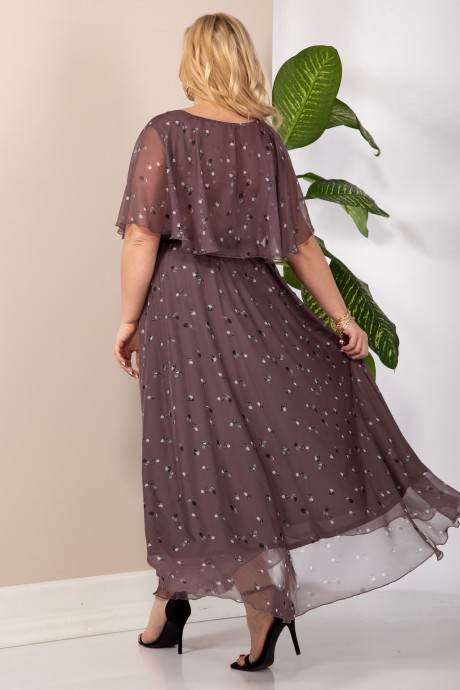 Вечернее платье Anastasia 887.1 шоколад размер 48-58 #6