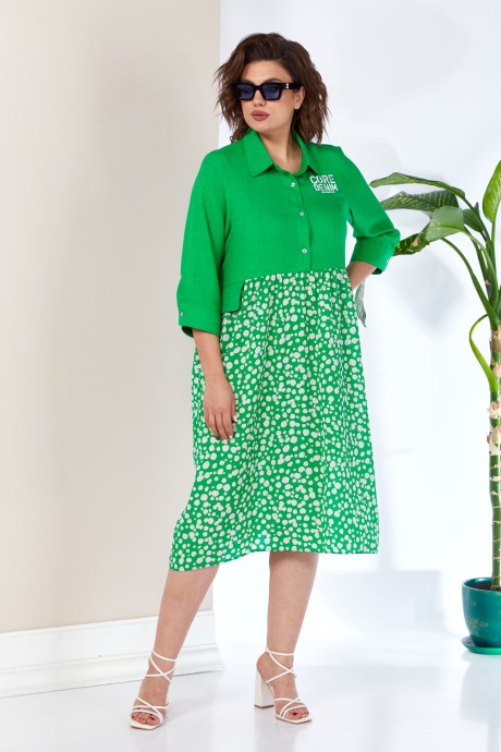 Платье Anastasia м-1107 ярко-зеленый размер 50-60 #2