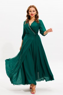 Вечернее платье Anastasia м-1113 изумруд #1