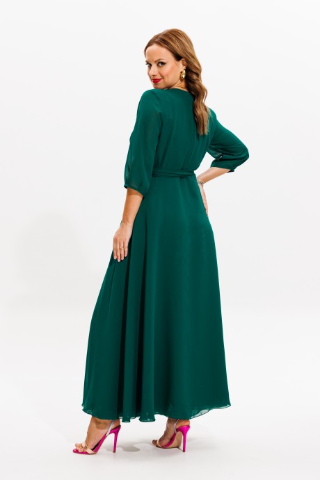 Вечернее платье Anastasia м-1113 изумруд размер 48-54 #6