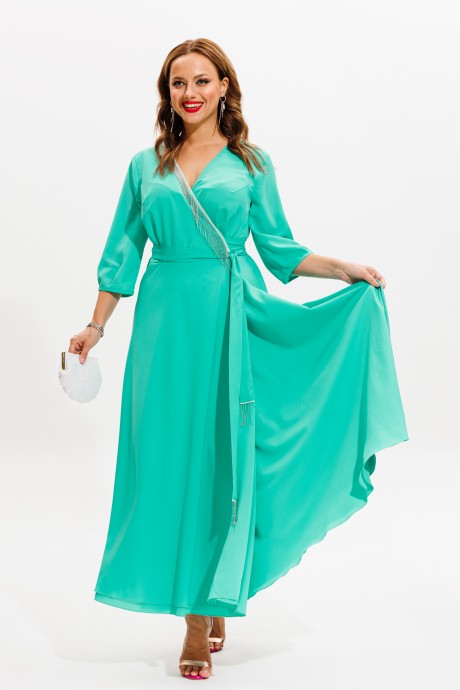 Вечернее платье Anastasia м-1113 мята размер 48-54 #4