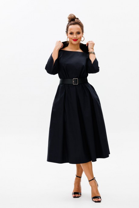 Вечернее платье Anastasia 1108 черный, черный пояс размер 48-54 #2