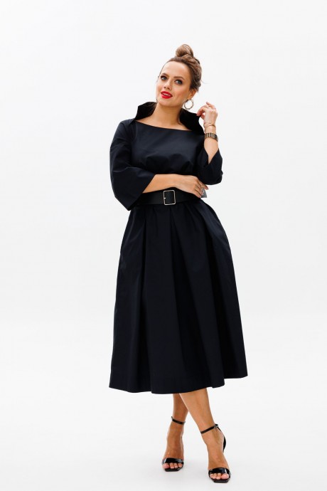 Вечернее платье Anastasia 1108 черный, черный пояс размер 48-54 #5