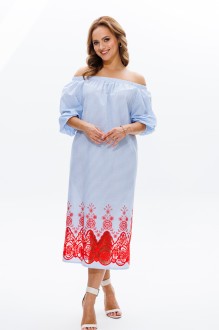 Платье Anastasia м-1004 голубой #1