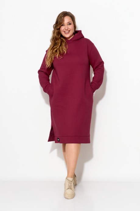 Платье Anastasia м-1055 .1 бордо размер 50-58 #1