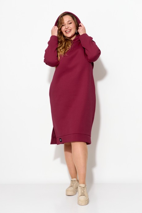 Платье Anastasia м-1055 .1 бордо размер 50-58 #2