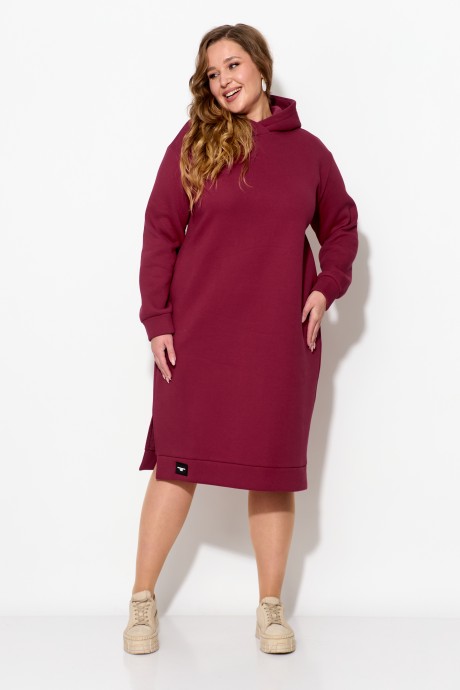 Платье Anastasia м-1055 .1 бордо размер 50-58 #3