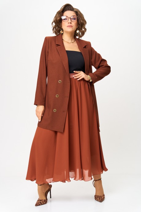 Костюм/комплект Anastasia м-1262 .1 терракот размер 48-56 #6