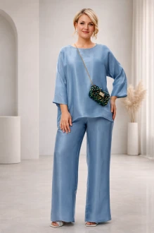 Брючный костюм Anastasia м-1228 .1 голубой