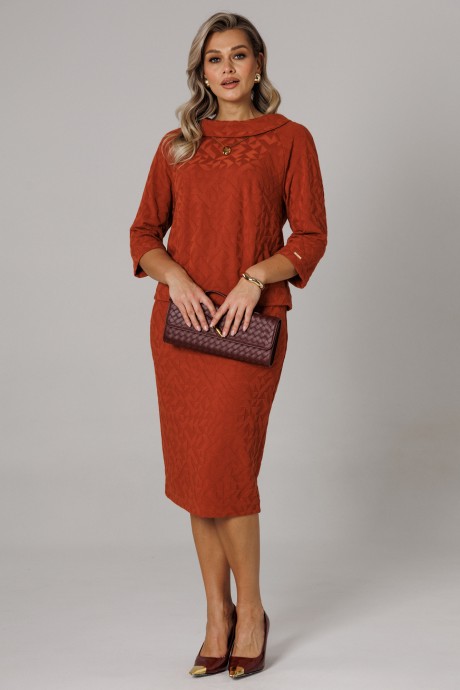 Костюм/комплект Anastasia м-1303 терракот размер 50-58 #2