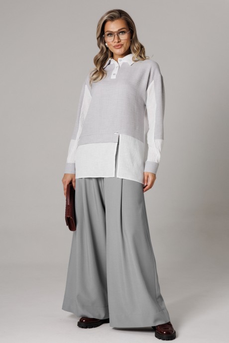 Костюм/комплект Anastasia м-1242 .2 французский серый размер 50-60 #3