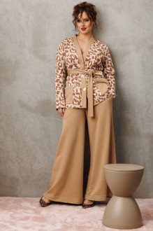 Брючный костюм Anastasia м-1292 .1 бежевый
