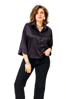 Блузка Anastasia м-1201 черно-синий