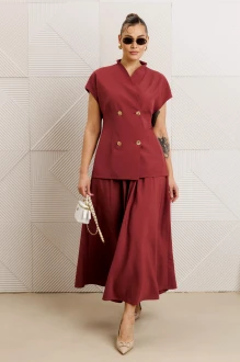 Юбочный костюм Anastasia м-1329 клюква