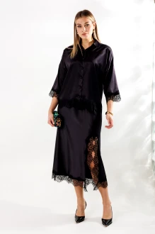 Юбочный костюм Anastasia м-1331 черничный