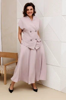 Юбочный костюм Anastasia м-1329 пудра