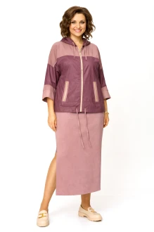 Юбочный костюм Anastasia м-1224 пыльная роза