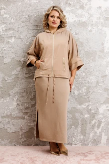 Юбочный костюм Anastasia м-1224 .1 бежевый