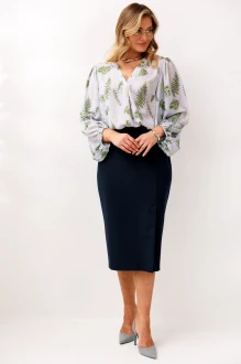 Юбочный костюм Anastasia м-1049 .1 темно-серый