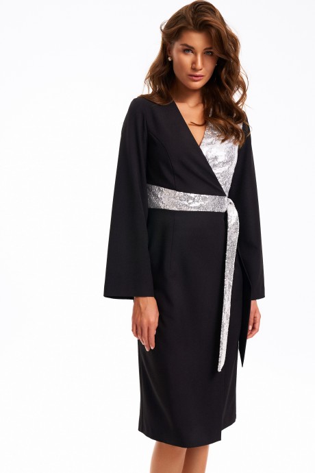 Вечернее платье Kavari 1062 черный+серебро размер 44-54 #3